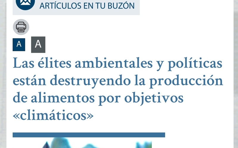 MISES WIRE Jovana Dikovic Destruyendo Produccion Alimentos Objetivos Climaticos